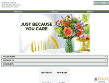 Tablet Screenshot of gladwellsflorist.com